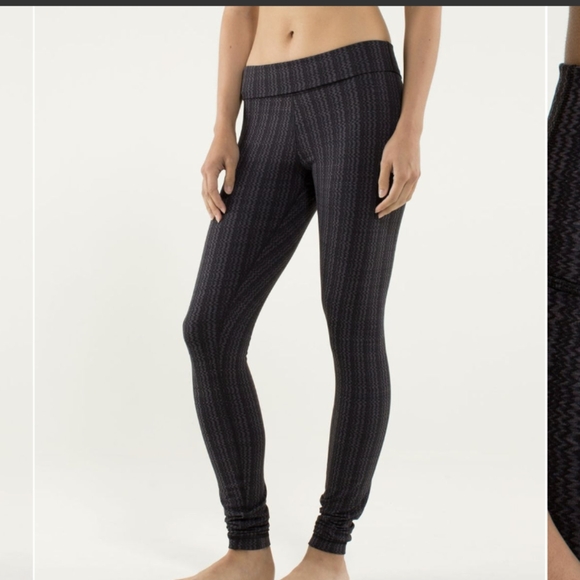 Lululemon Wunder Under Pant *High/Low Ziggy Wee September Black / Black - Picture 4 of 14